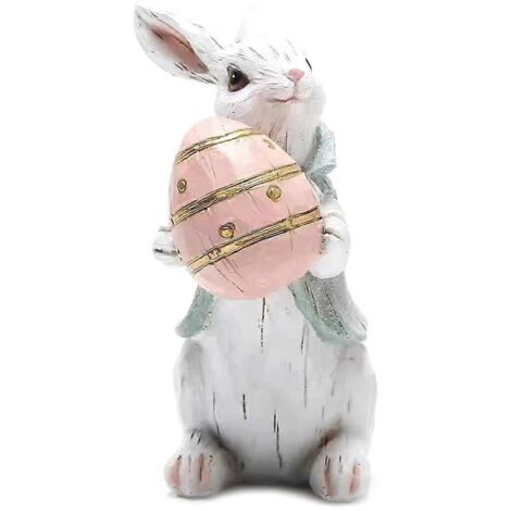 Décoration de lapin de Pâques pour le printemps, intérieur, bureau, maison A-- (1/5)