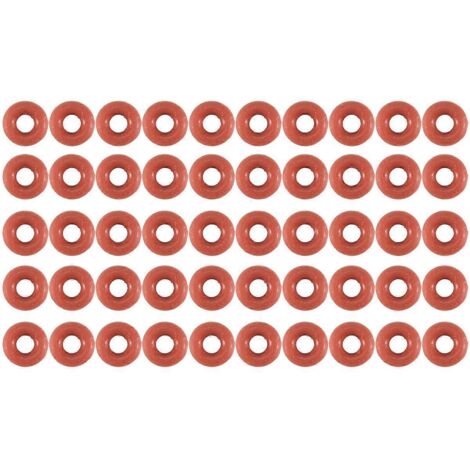 50 joints toriques en silicone, 3 mm x 8 mm x 2,5 mm (1/5)