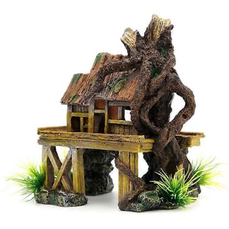 Décoration d'aquarium : poissons artificiels, reptiles, ornements pour la construction d'un aquarium. (1/5)