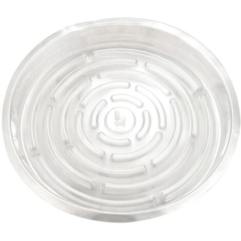 Soucoupes pour plantes, lot de 10, 30 cm (12 pouces), transparentes, pour pots de fleurs avec système d'égouttement. (1/5)