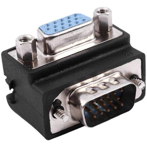 Adaptateur VGA mâle vers femelle à angle droit 15 broches -- (1/5)