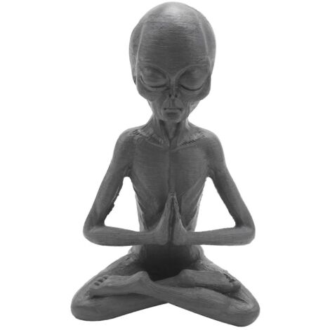 Statuette de méditation miniature en résine, décoration intérieure et extérieure. (1/5)