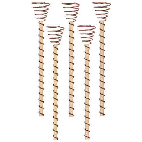 Lot de 5 tuteurs de jardin en cuivre pour électroculture -- (1/5)