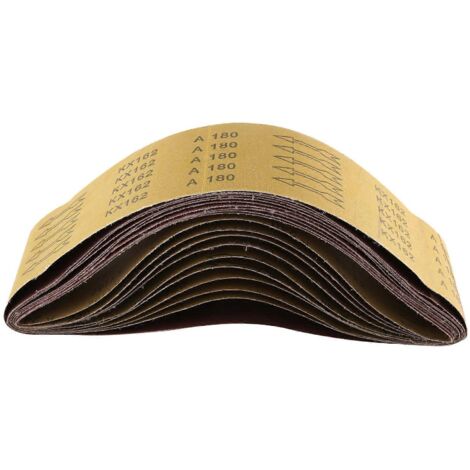 Lot de 10 bandes abrasives 4 x 36 pouces à usage intensif pour ponceuse à bande (1/5)