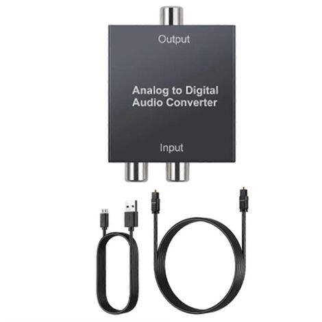 Convertisseur audio analogique-numérique RCA R/L 3,5 mm pour-- (1/5)