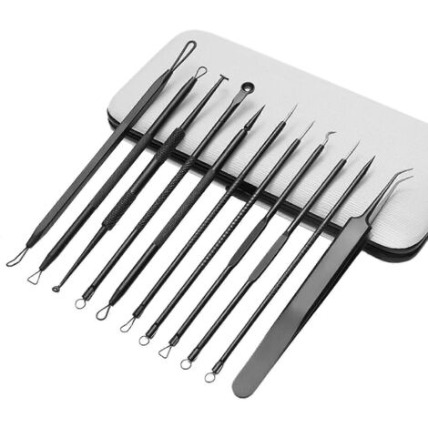 Kit d'extraction de points noirs (11 pièces), pour éliminer l'acné et les points noirs. (1/5)