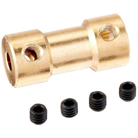 Coupleur d'arbre de couplage en laiton pour moteur d'avion RC de 3 mm à 5 mm -