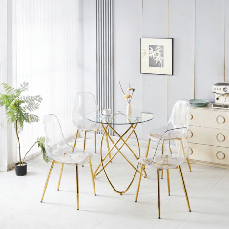 Table à manger 5 pièces, 1 table + 4 chaises (1/5)