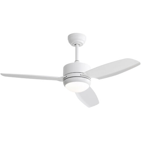 46 cm Ventilateur de Plafond LED Blanc – 3 Pales ABS, 6 Vitesses & Moteur DC Efficace (1/5)