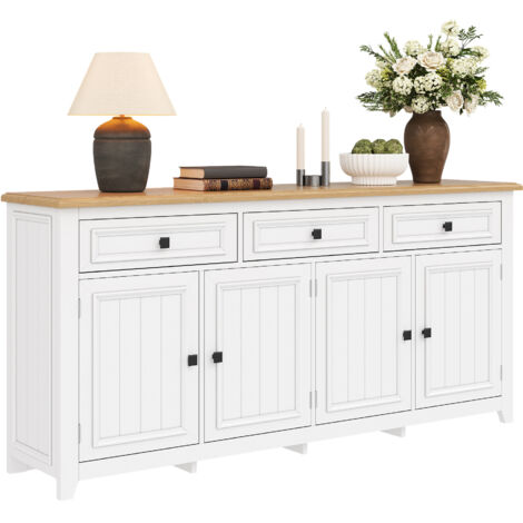 Buffet moderne et simple, armoire de rangement, buffet de salon, 160L x 35P x 76H cm (1/5)
