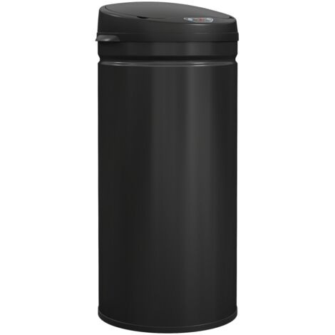 Poubelle sensorielle 42 litres, poubelle sans contact en acier inoxydable, couvercle à fermeture douce pour cuisine hygiénique (1/5)