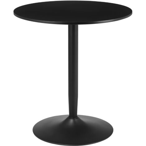 Table ronde pour 2 personnes, table de salle à manger moderne avec pied en acier, pied antidérapant, idéale pour petits espaces (1/5)