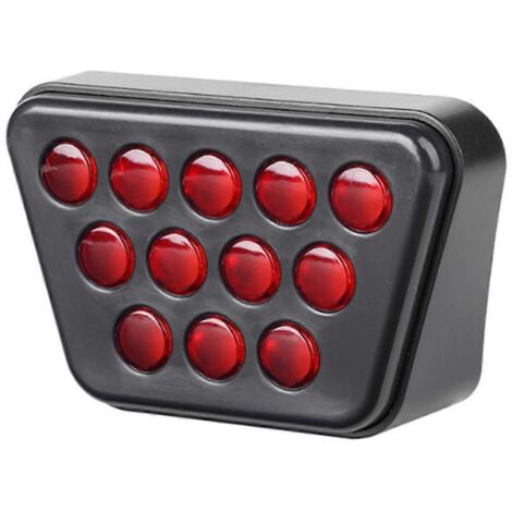 Feux de freinage arrière 12 V pour voiture, 12 LED clignotantes (comme illustré) (1/5)