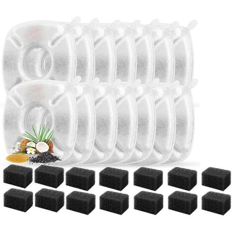 28 filtres de rechange pour fontaine à eau pour chat (1/5)
