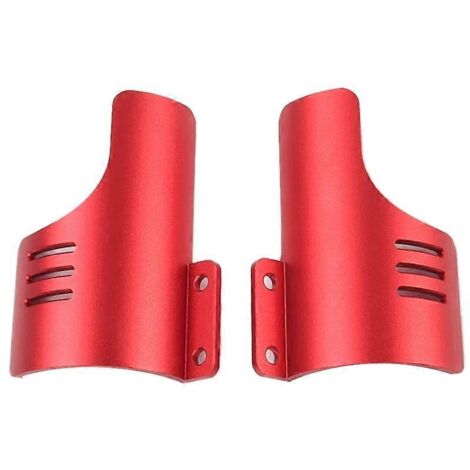 Protection anti-poussière pour fourche avant de moto rouge-- (1/5)