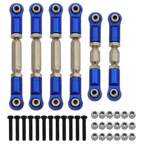 Biellettes de direction métalliques pour Arrma SENTON 1/10, bleues (1/5)
