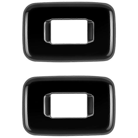 Cadre de bouton latéral du siège de la deuxième rangée de voiture, noir brillant-- (1/5)