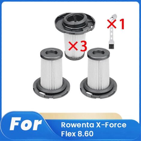 Lot de 3 filtres HEPA avec brosse de nettoyage pour Rowenta X-Force Flex 8.60 (1/5)