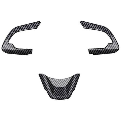 Autocollant pour bouton inférieur de volant de voiture Suzuki - Fibre de carbone (1/5)