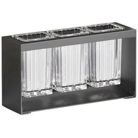 Support de rangement multifonctionnel pour baguettes et cuillères, gris (1/5)