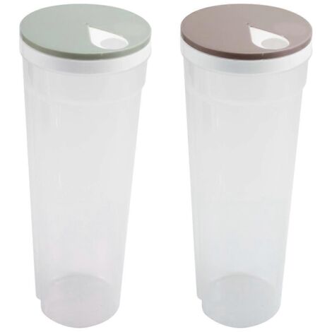 Boîte de conservation en plastique pour spaghettis, pâtes et nouilles, avec couvercle verrouillable. (1/5)