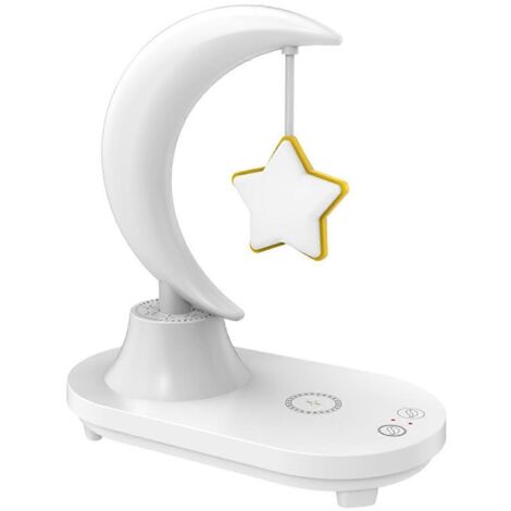 Lampe de chevet LED avec haut-parleur Bluetooth, motif étoiles (1/5)