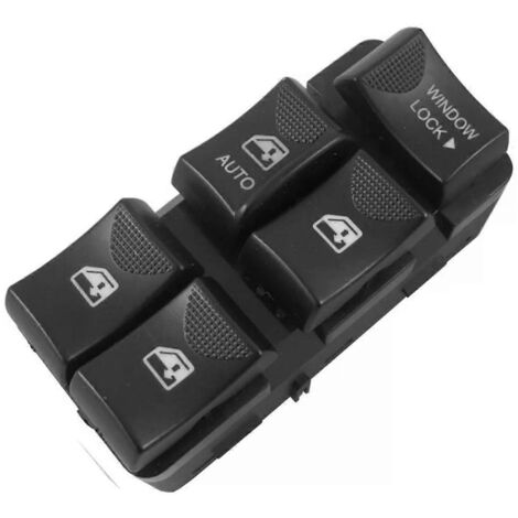 Interrupteur de commande de lève-vitre électrique pour Chevrolet LHD - Noir (1/5)