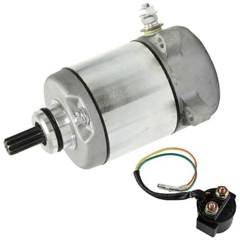 Démarreur 31200-HM8-003 avec relais de démarreur compatible Honda (voir illustration). (1/5)