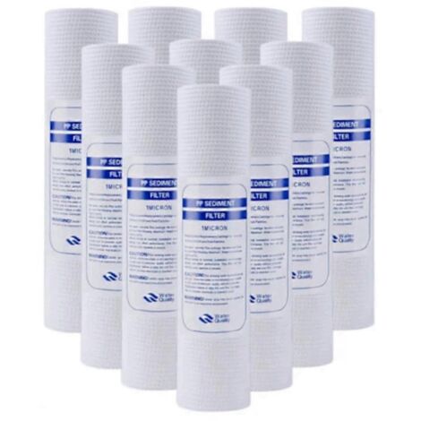 Lot de 10 filtres à eau universels en coton PP, 1 micromètre (1/5)