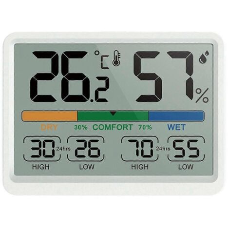 Instrument de mesure électronique visuel de la température et de l'humidité -- (1/5)