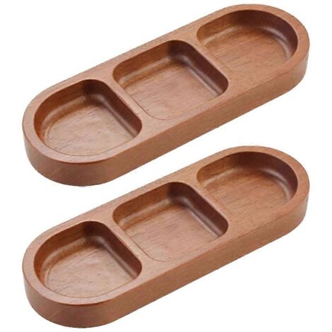 Plateau rectangulaire en bois massif pour assaisonnement B-- (1/5)