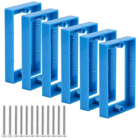 Lot de 6 rallonges pour boîte de prise simple de 1/2 pouce -- (1/5)