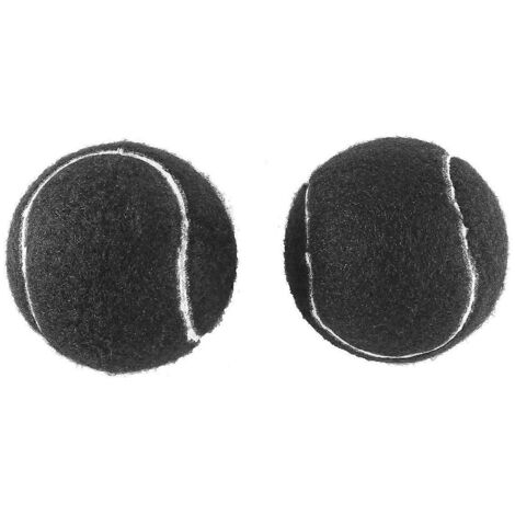 Lot de 2 balles de tennis Walker prédécoupées pour protéger les pieds de meubles, noires. (1/5)