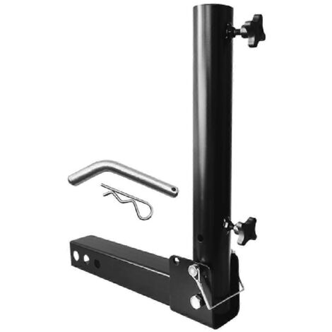 Support de mât de drapeau pour attelage de remorque, pour véhicule avec récepteur d'attelage -- (1/5)