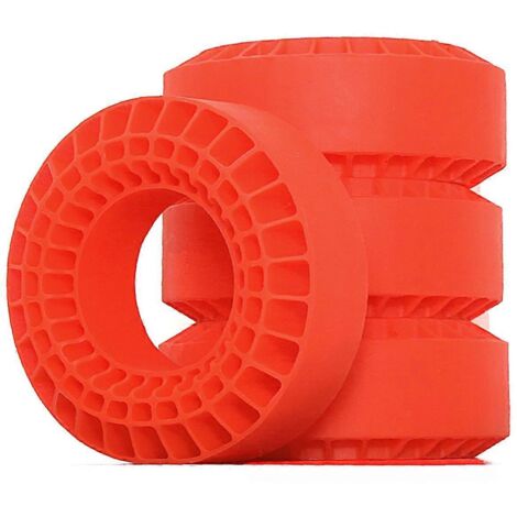 Pneus en silicone de haute qualité pour voitures télécommandées - Orange (1/5)