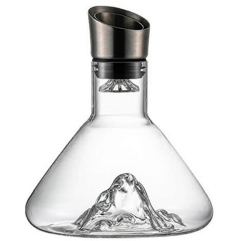 Carafe à vin, carafe à vin transparente avec aérateur -- (1/5)