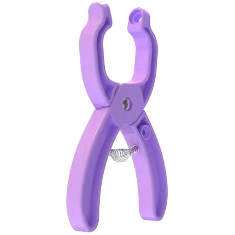 Outil de sécurité pour yeux de poupée au crochet imprimé en 3D - Violet (1/5)
