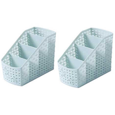 étagères de rangement bleu clair à 4 compartiments - Idée cadeau (1/5)