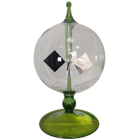 Moulin à vent en verre rotatif à 4 pales alimenté à l'énergie solaire C-- (1/5)
