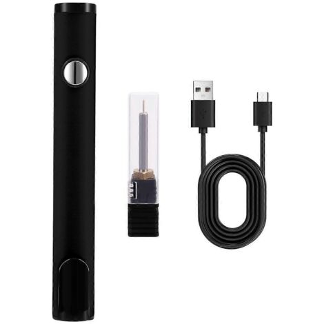 Kit de soudage électrique à fer à souder noir avec cartouche de batterie 510 (1/5)