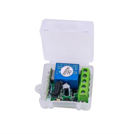 Kit de montage DIY : Récepteur relais RF 1 canal 12 V CC, module de commutation universel 433 MHz (1/5)