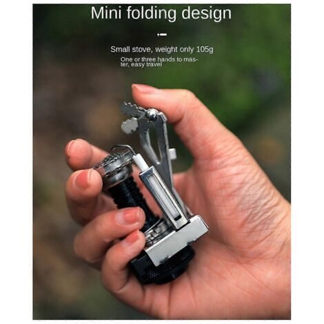 Fournitures de camping - Mini réchaud ultra-compact intégré A-- (1/5)