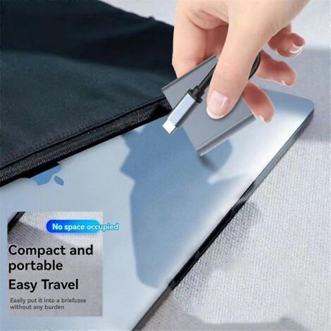 Hub USB PD 4 en 1 compatible Type C vers double port (1/5)