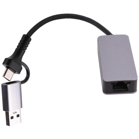 Carte réseau haut débit 2,5G USB 3.0 Type-C vers RJ45 LAN 2500 Mbps (1/5)