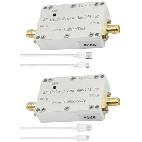 Amplificateur de gain RF 10M-6GHz, récepteur de signal RF 433M 915M, 40DB-- (1/5)