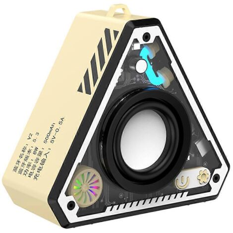Caisson de basses HiFi portable, mini enceinte sans fil avec son surround --- (1/5)