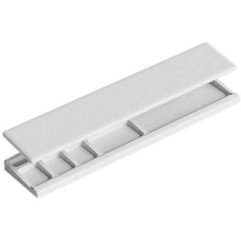 Boîte de rangement de bureau avec repose-poignets pour clavier mécanique blanc (1/5)