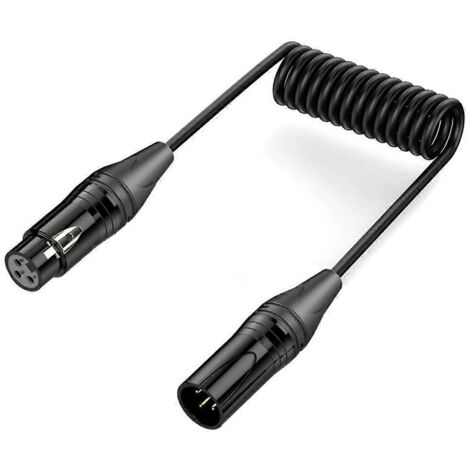Câble XLR mâle vers femelle 3 broches pour microphone, câble adaptateur audio (1/5)