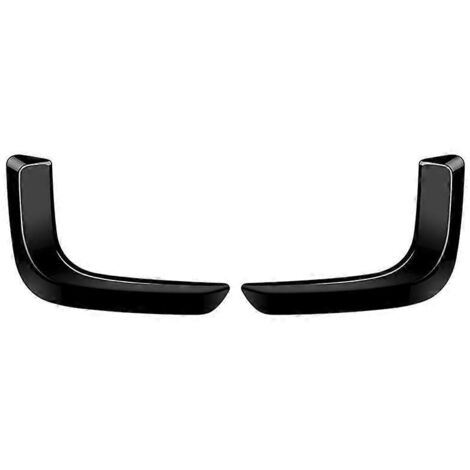 Autocollant de contour de phare antibrouillard avant pour voiture, noir brillant -- (1/5)