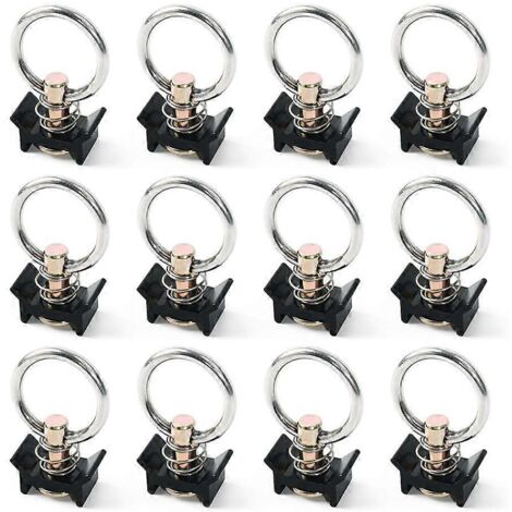Lot de 12 anneaux toriques d'arrimage pour rail en L - Accessoires pour rail en L (1/5)